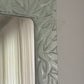 Vintage Pressed Glass Leaf Mirror