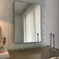 Vintage Pressed Glass Leaf Mirror