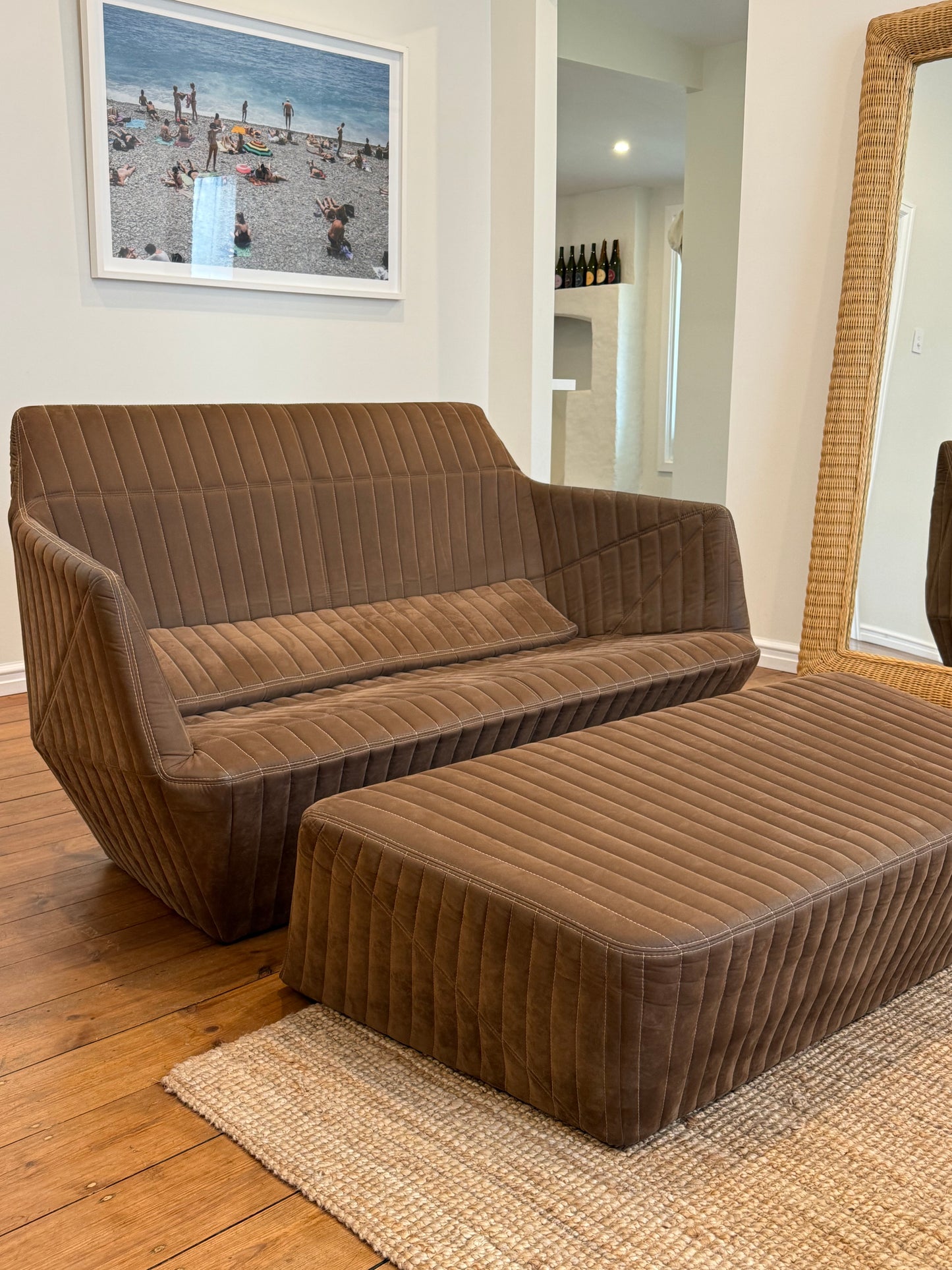 Ligne Roset Facett Two-Seater Settee & Footrest