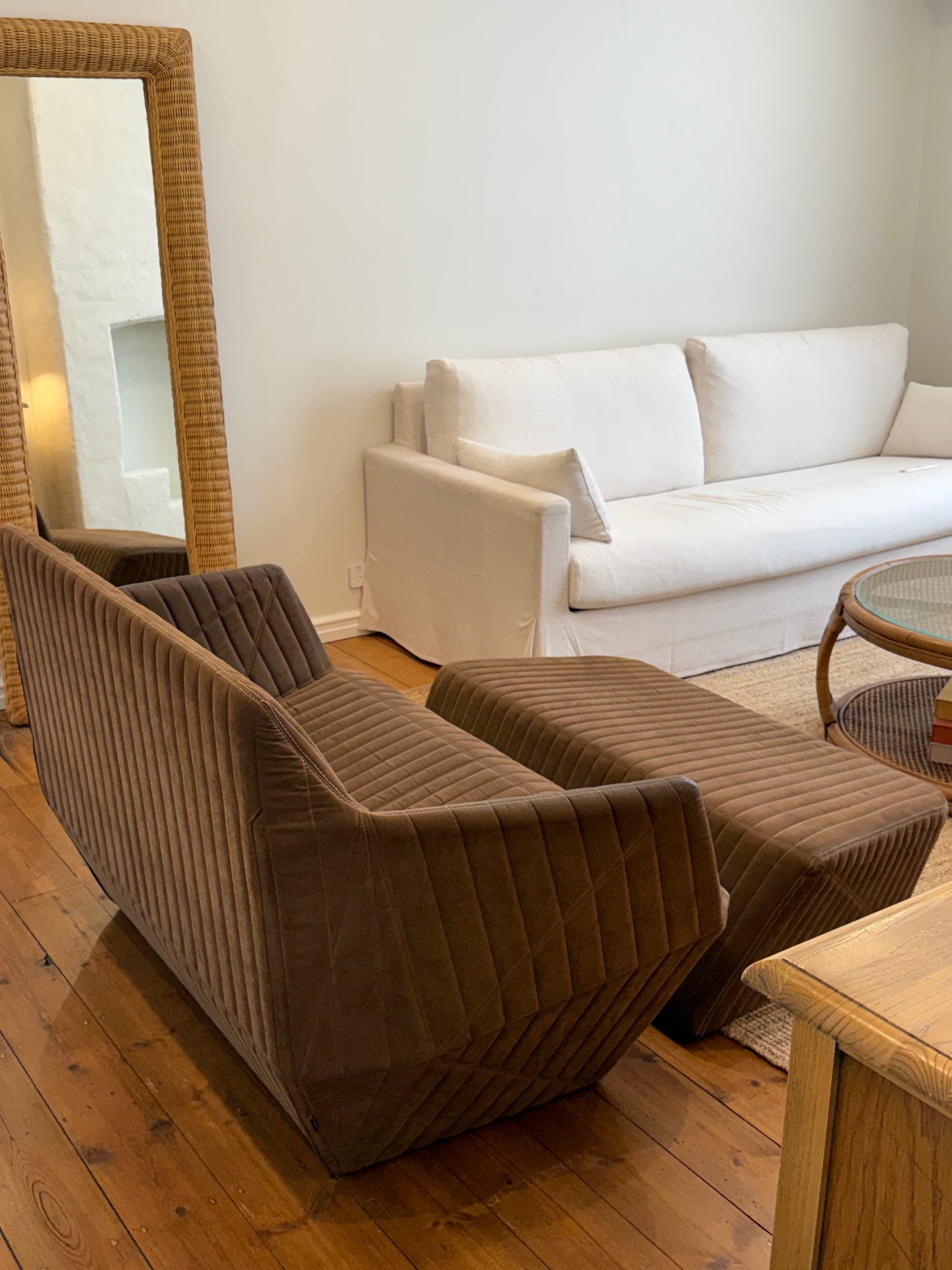 Ligne Roset Facett Two-Seater Settee & Footrest