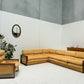 Large Modular Corduroy Sofa