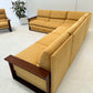 Large Modular Corduroy Sofa