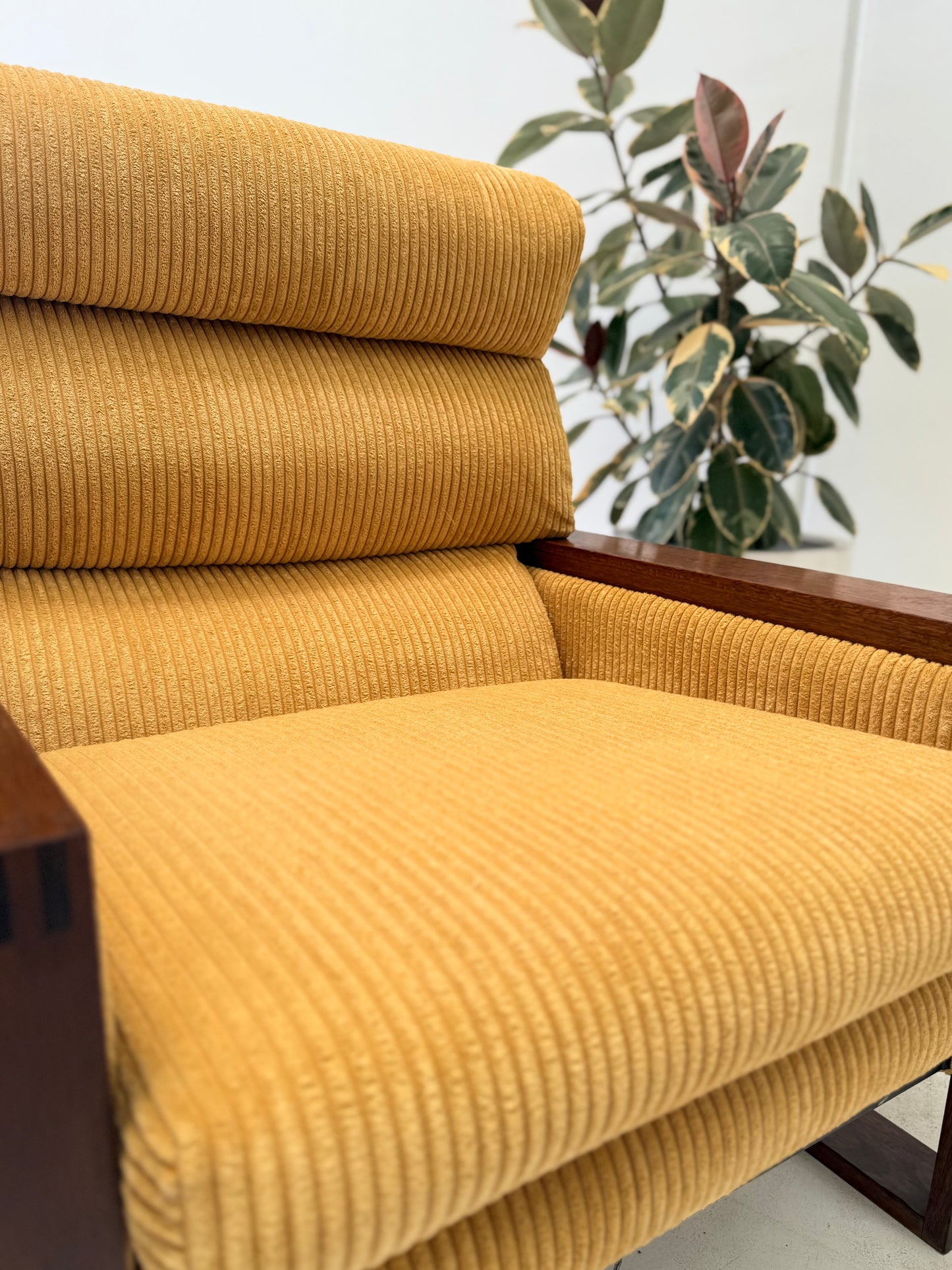 Large Modular Corduroy Sofa