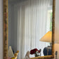 Vintage 1980s Large Floral Framed Mirror