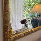 Vintage 1980s Large Floral Framed Mirror