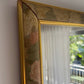 Vintage 1980s Large Floral Framed Mirror