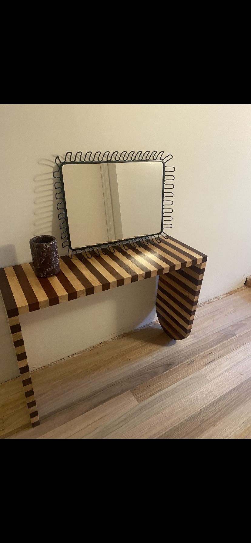 Vintage 'Mandal' Mirror Designed by Francis Cayouette