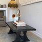Vintage Blackened Oregon Coffee Table - Spanish Revival