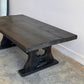 Vintage Blackened Oregon Coffee Table - Spanish Revival