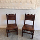 1600's Lancashire Blackened Oak Side Chairs
