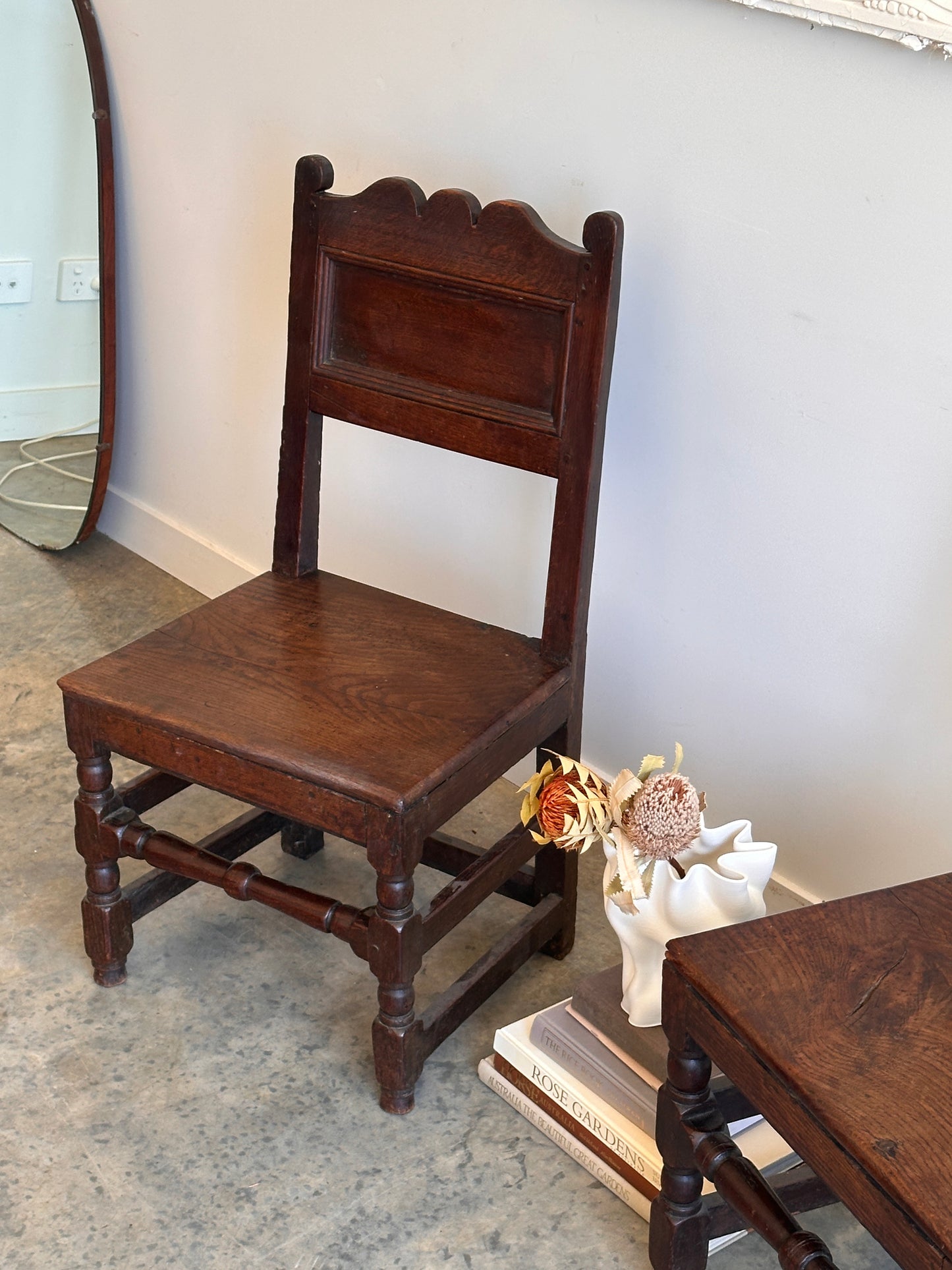 1600's Lancashire Blackened Oak Side Chairs