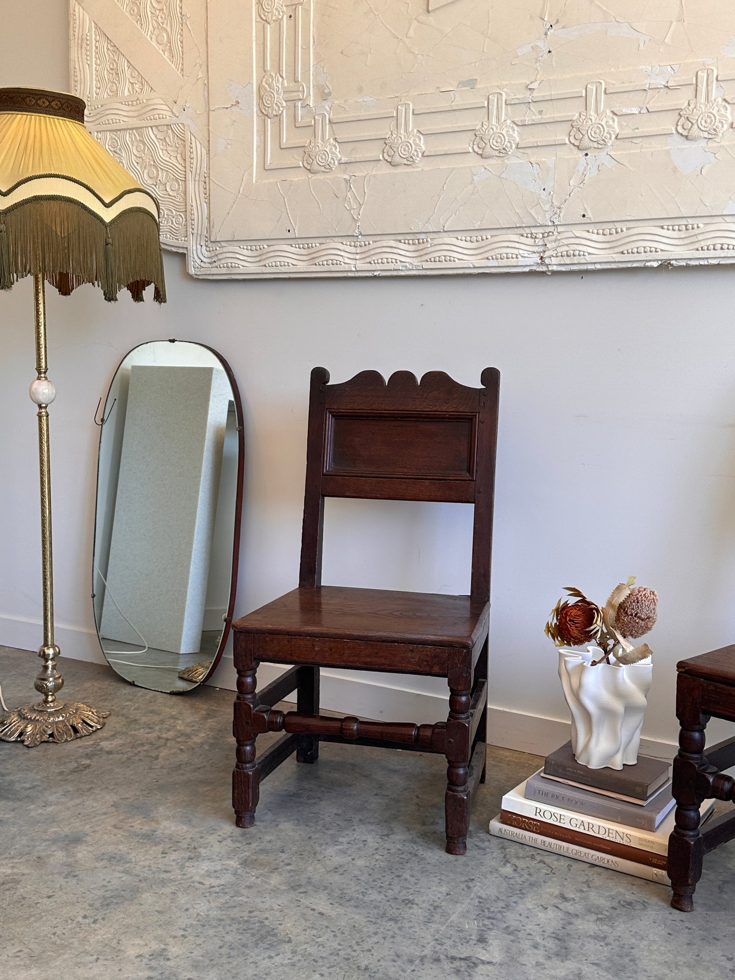 1600's Lancashire Blackened Oak Side Chairs
