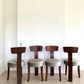 Set of Four Three Legged Art Deco Chairs