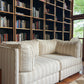 Cream Striped Modular Sofa