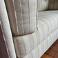 Cream Striped Modular Sofa