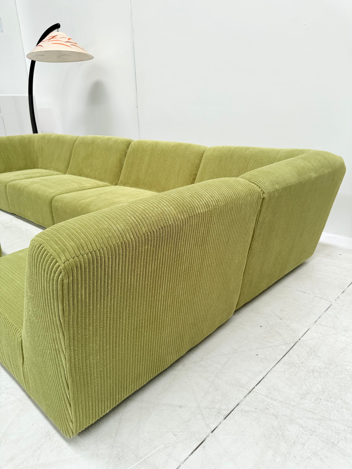Green Modular Corduroy Sofa