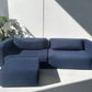 Bespoke Blue Sofa & Ottoman