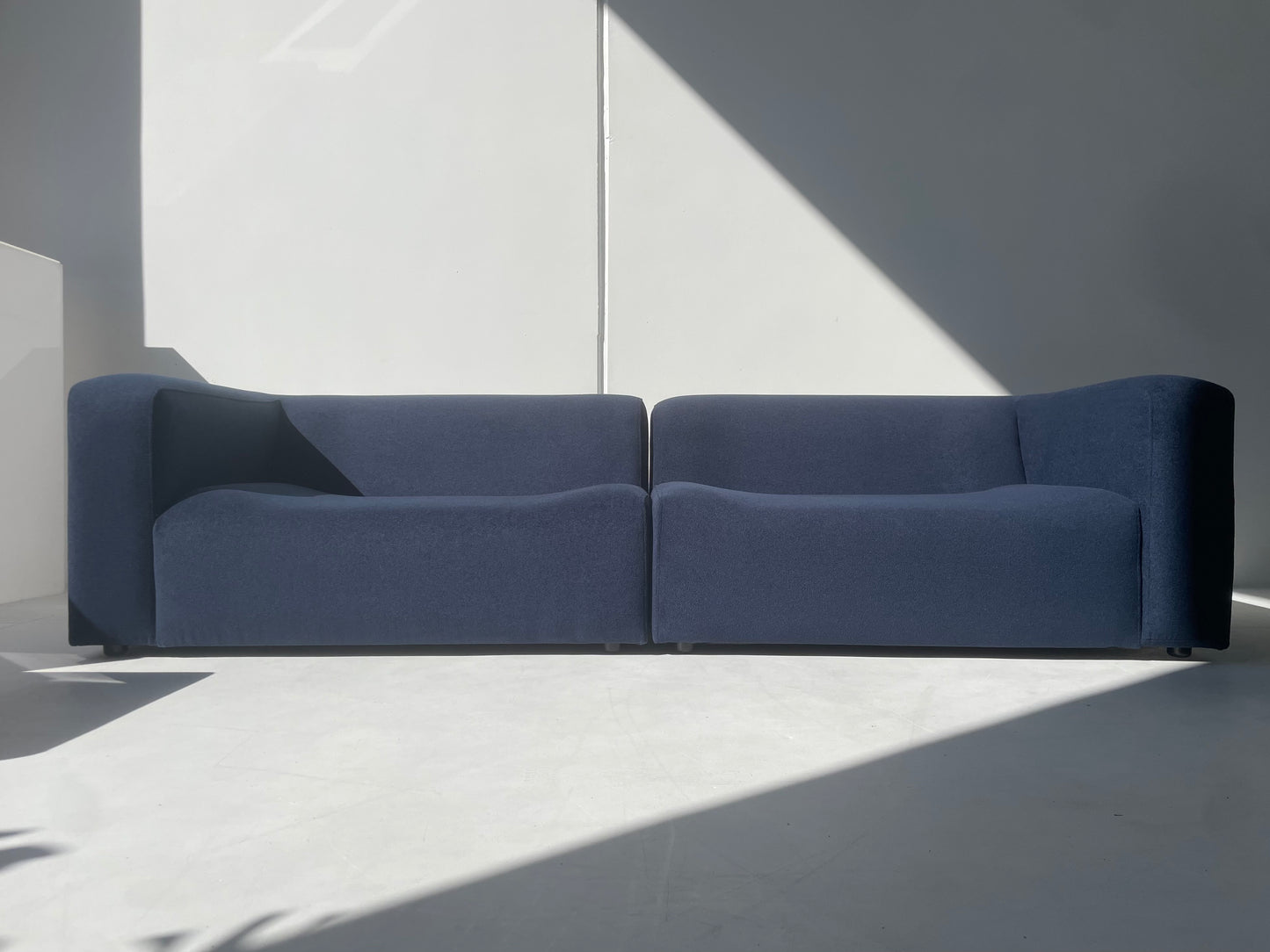 Bespoke Blue Sofa & Ottoman
