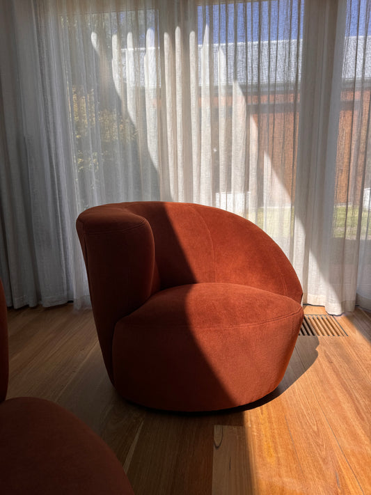 Pair of Corso Di Fiori Swivel Chairs - Two Available