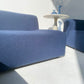 Bespoke Blue Sofa & Ottoman
