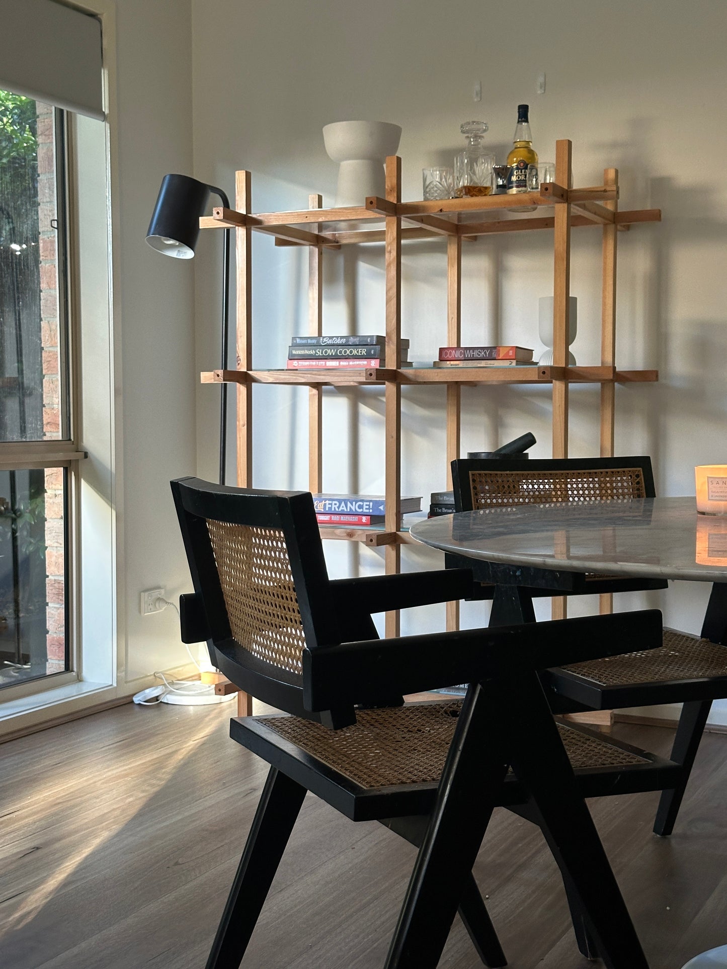 Timber and Glass Custom Made Shelf