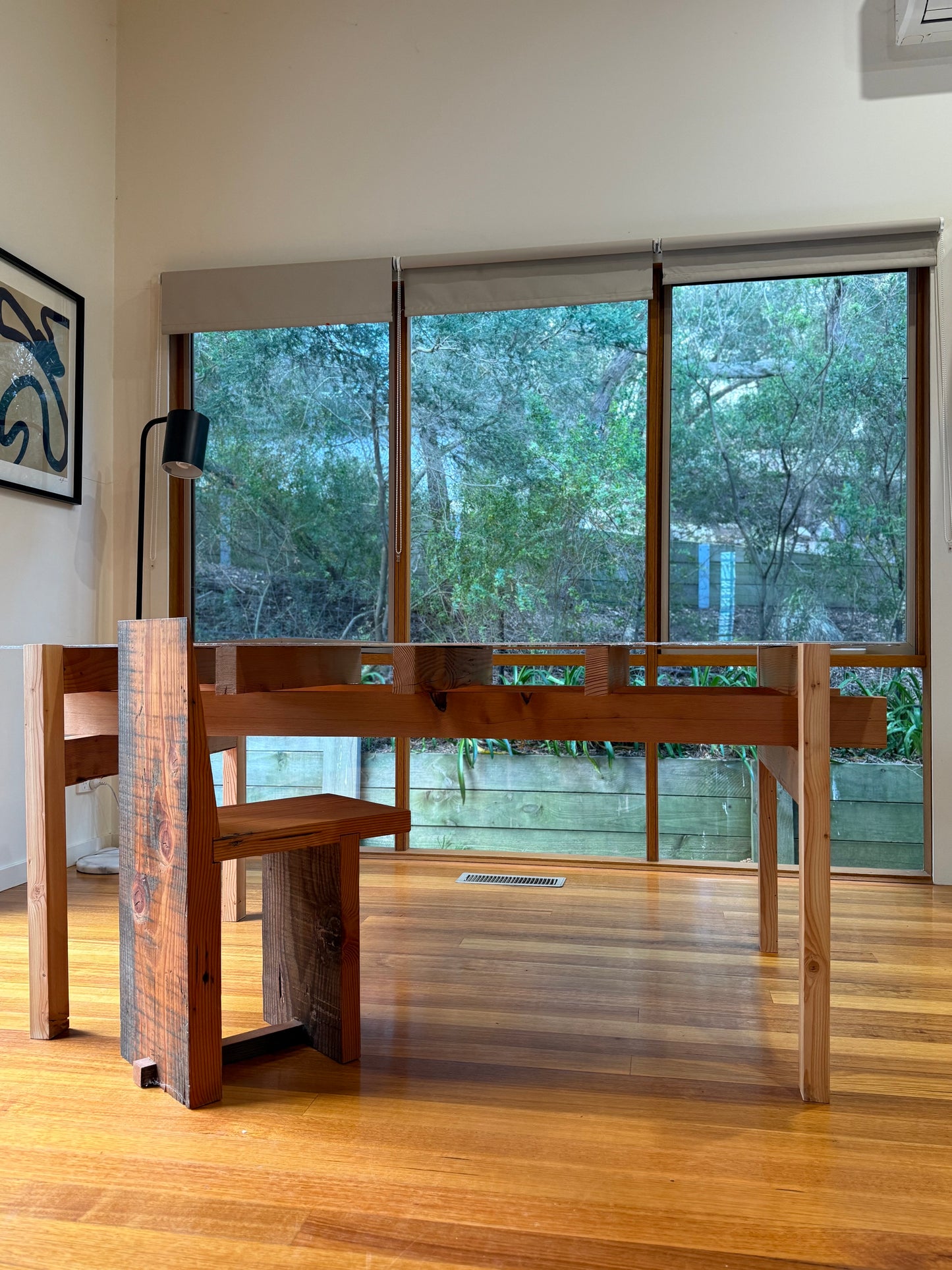 Aluminium + Oregon Table