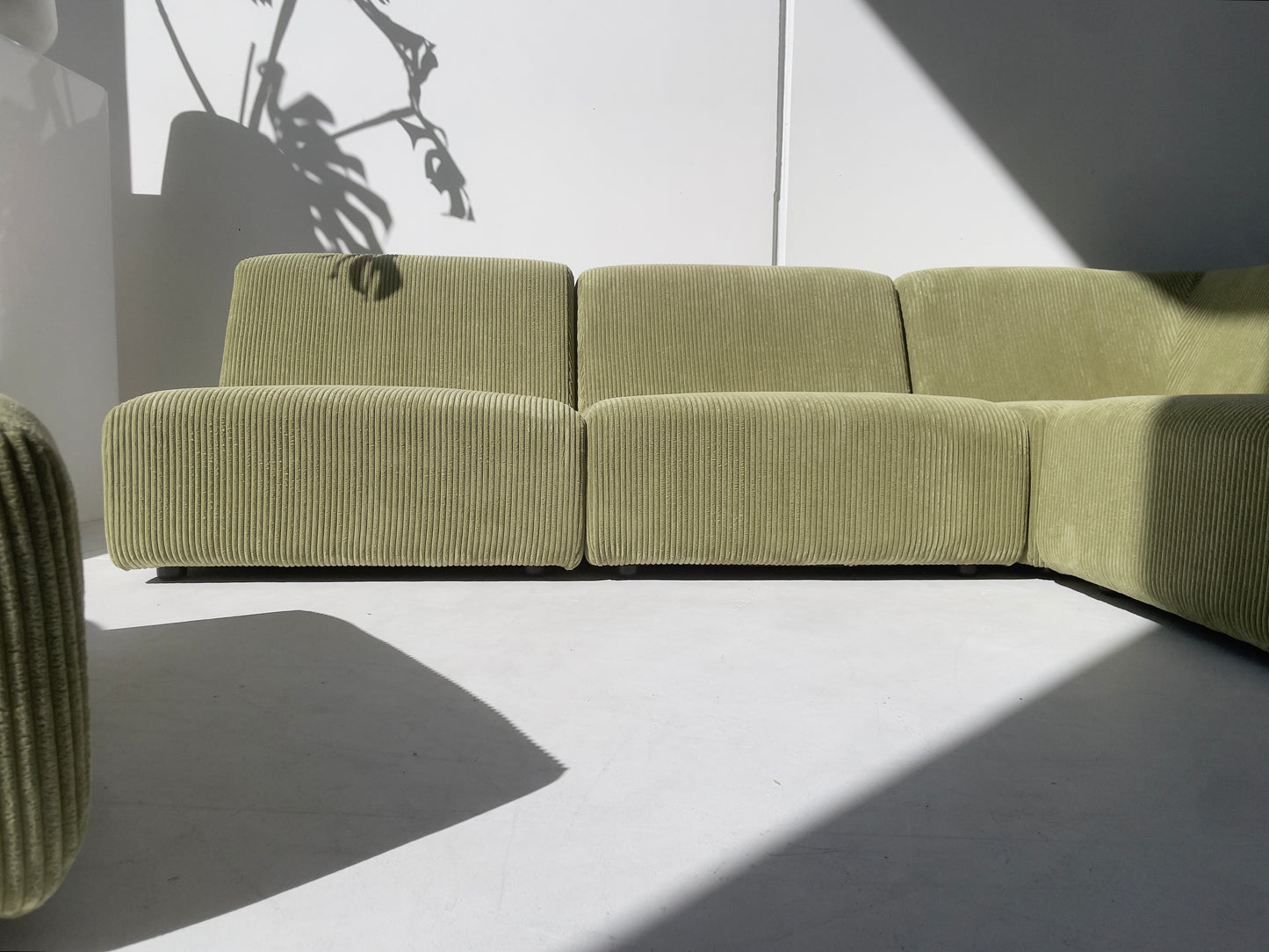 Green Modular Corduroy Sofa