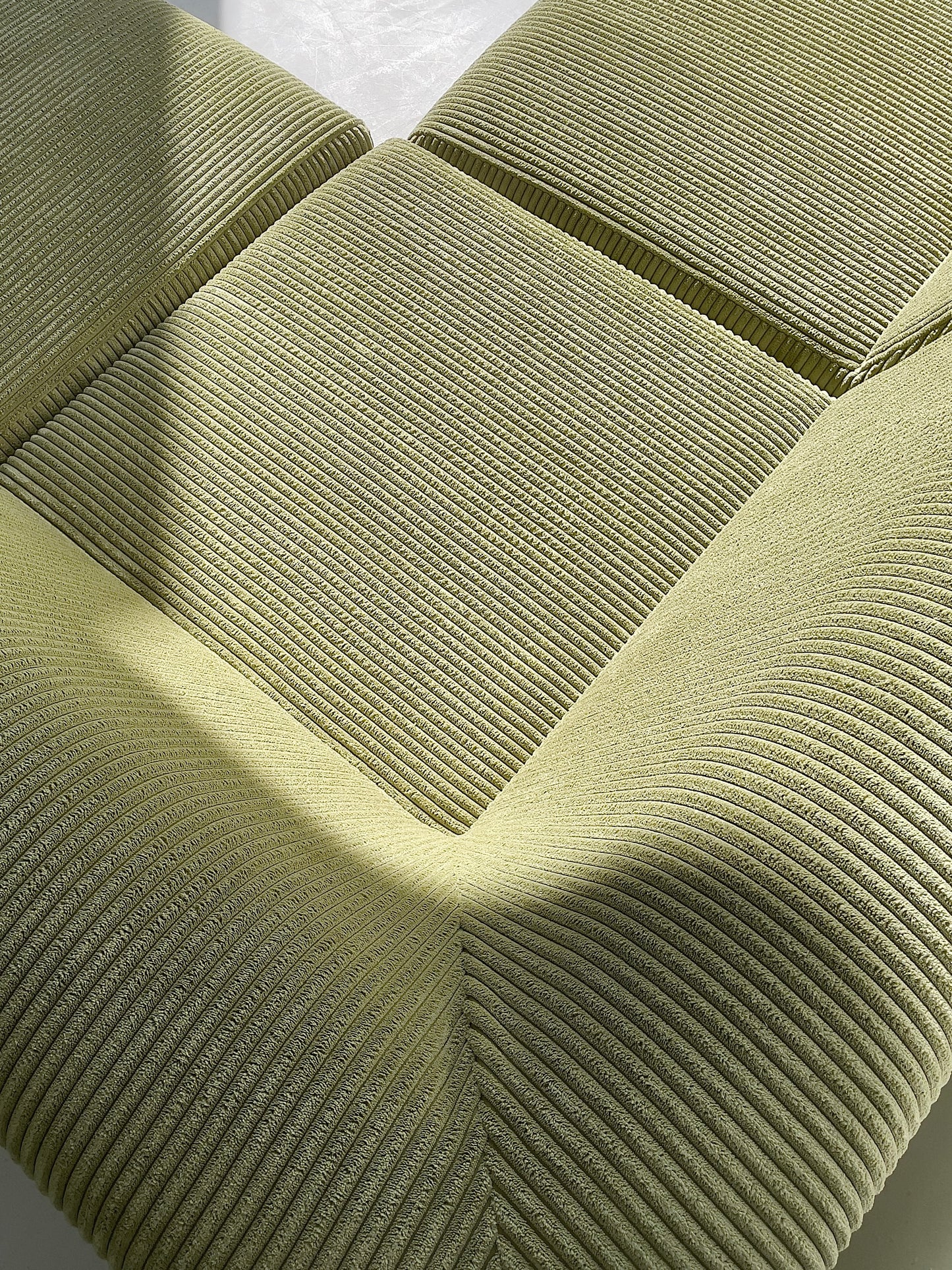 Green Modular Corduroy Sofa