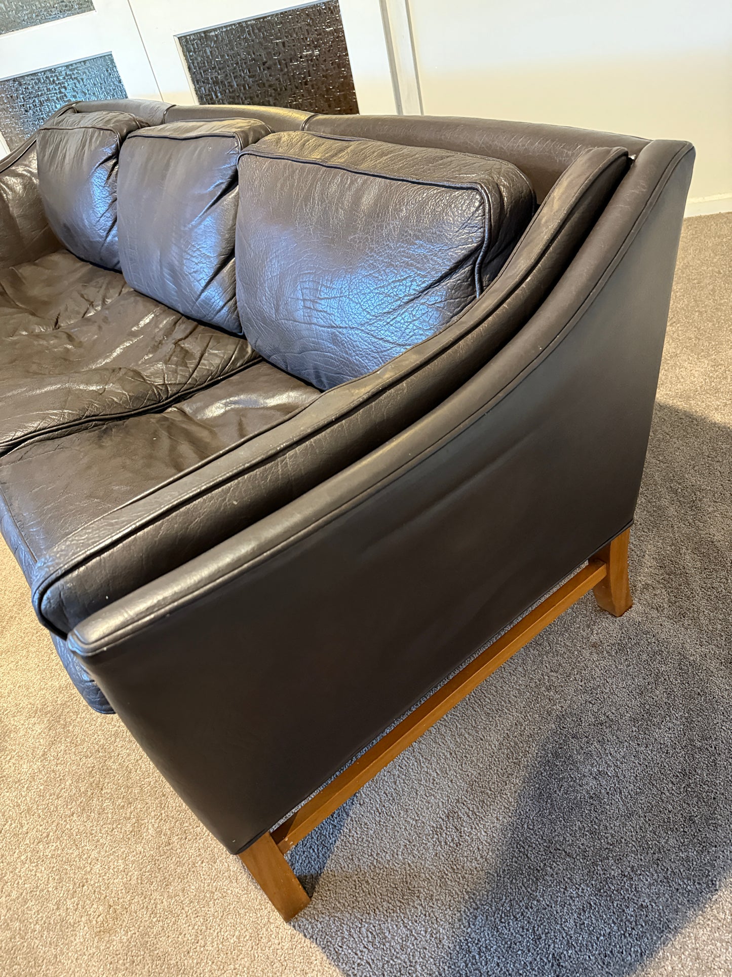 Grant Mobelfabrik Leather Sofa