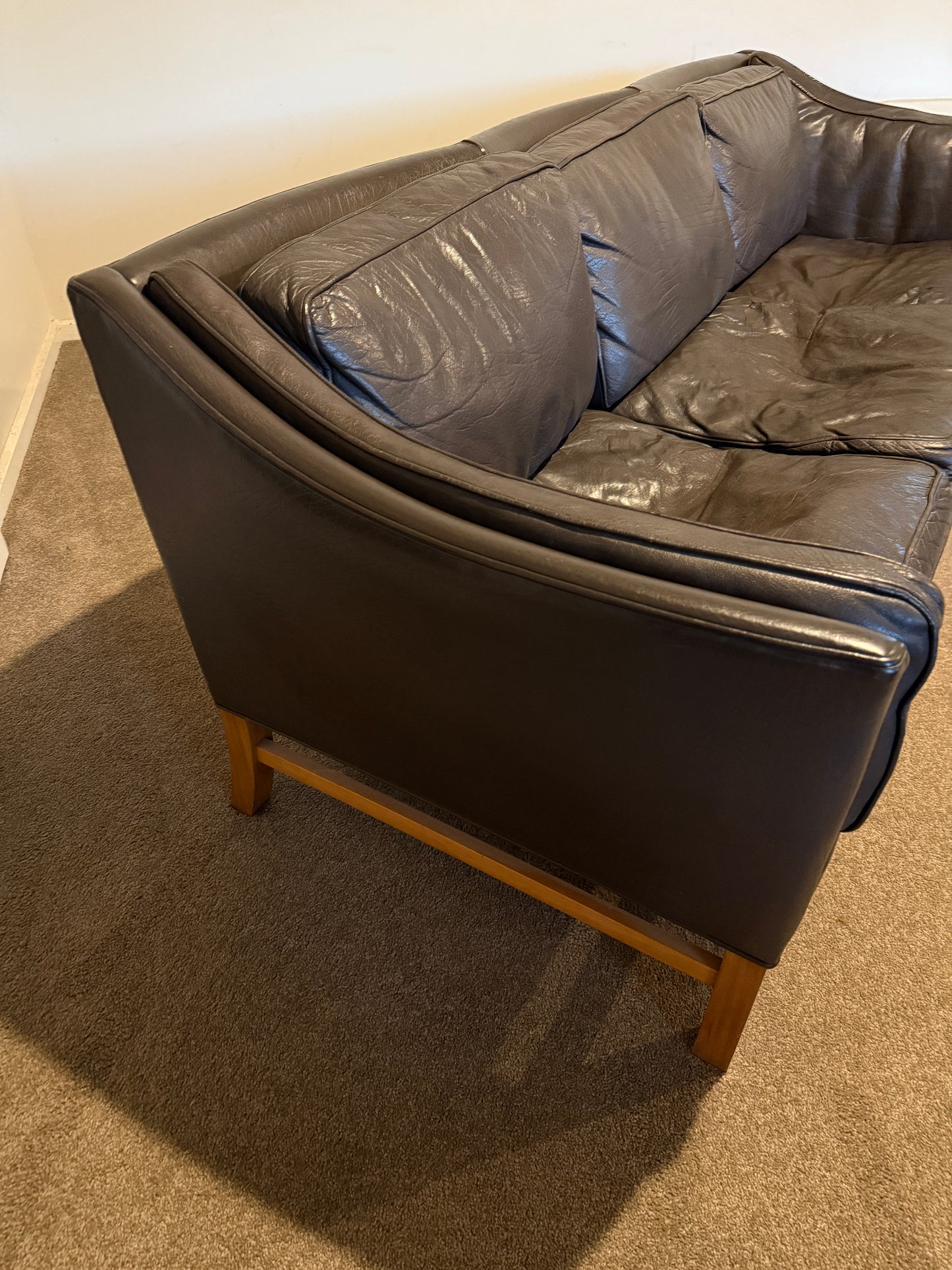 Grant Mobelfabrik Leather Sofa