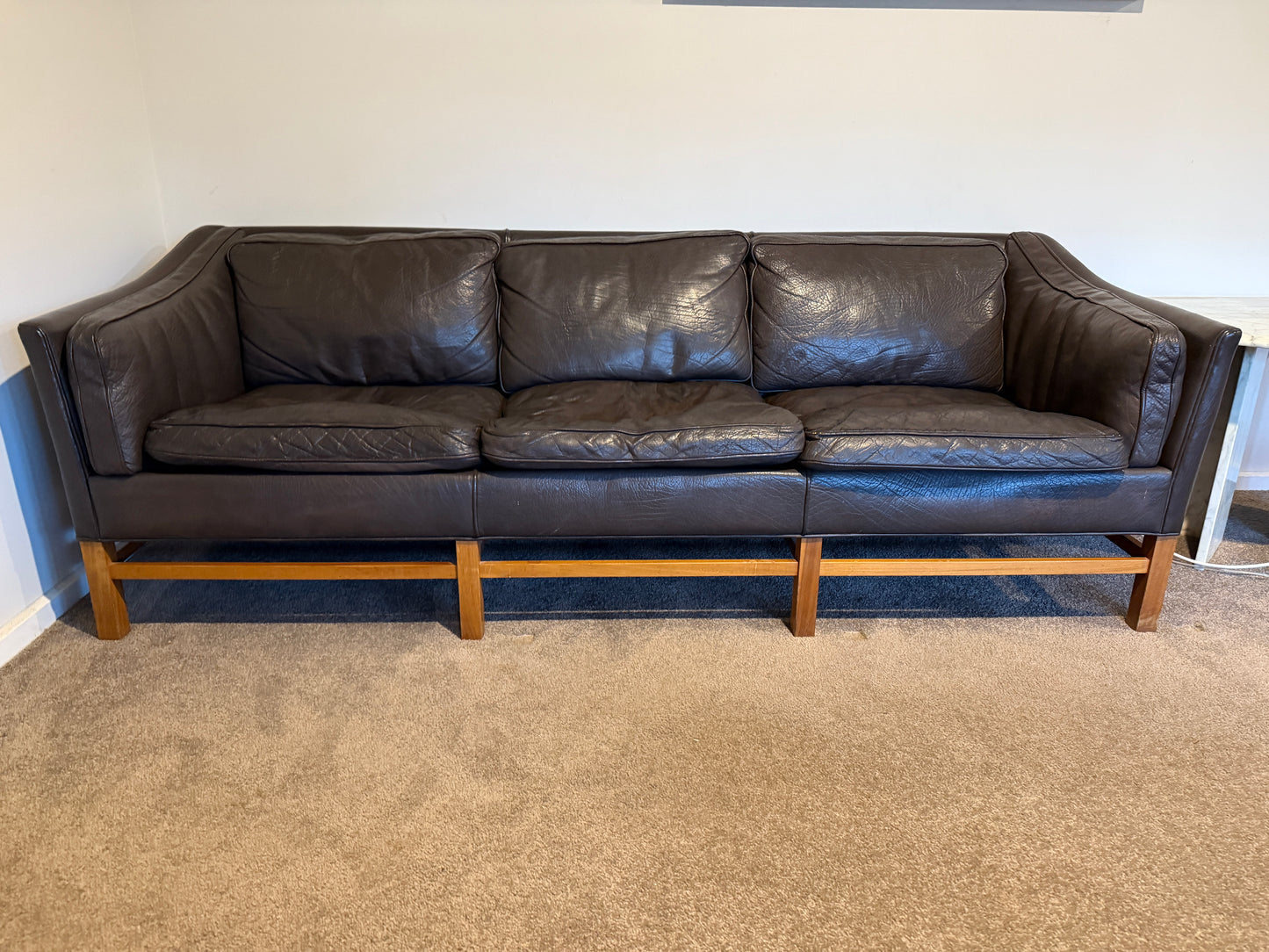 Grant Mobelfabrik Leather Sofa