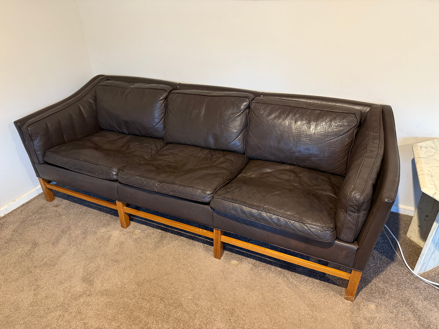 Grant Mobelfabrik Leather Sofa