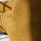 - Curved Mustard Bouclé Sofa
