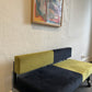 Vintage Color Block Velvet Sofa Bed / Daybed