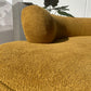 - Curved Mustard Bouclé Sofa