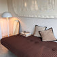 Vintage Chocolate Brown Velvet Daybed / Sofa