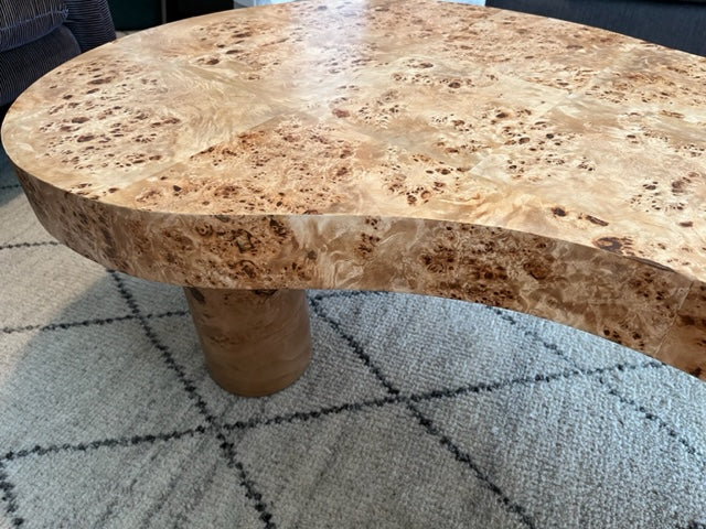 Condo Objects Burl Coffee Table