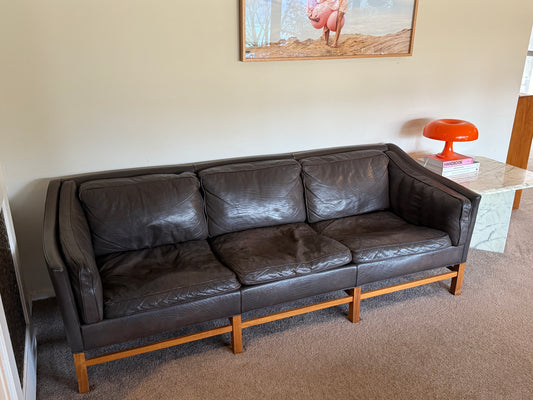 Grant Mobelfabrik Leather Sofa