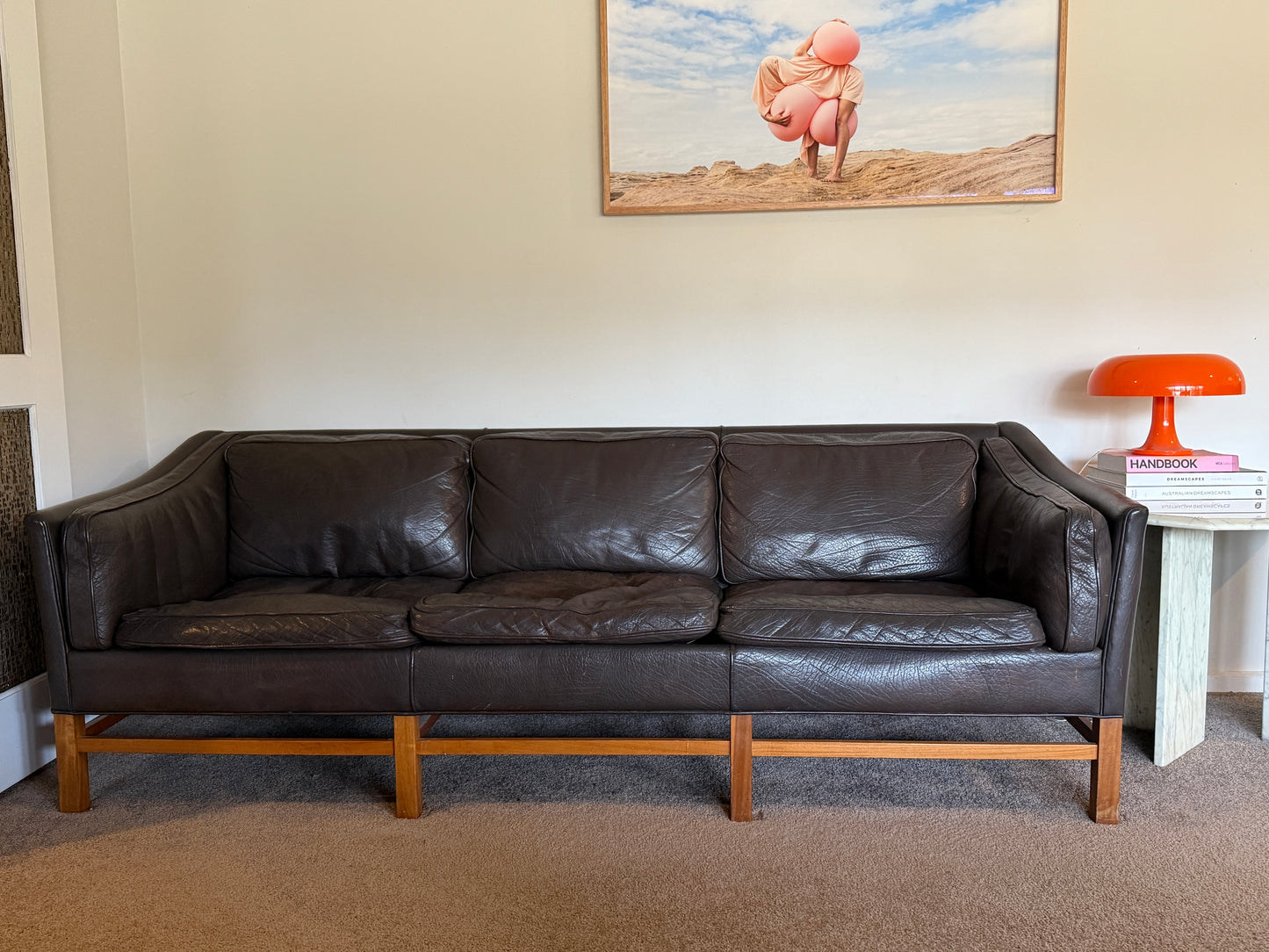 Grant Mobelfabrik Leather Sofa