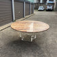 Vintage Onyx & Lucite Round Dining Table