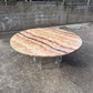 Vintage Onyx & Lucite Round Dining Table