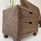 Pencil Reed Wicker Bedside Tables