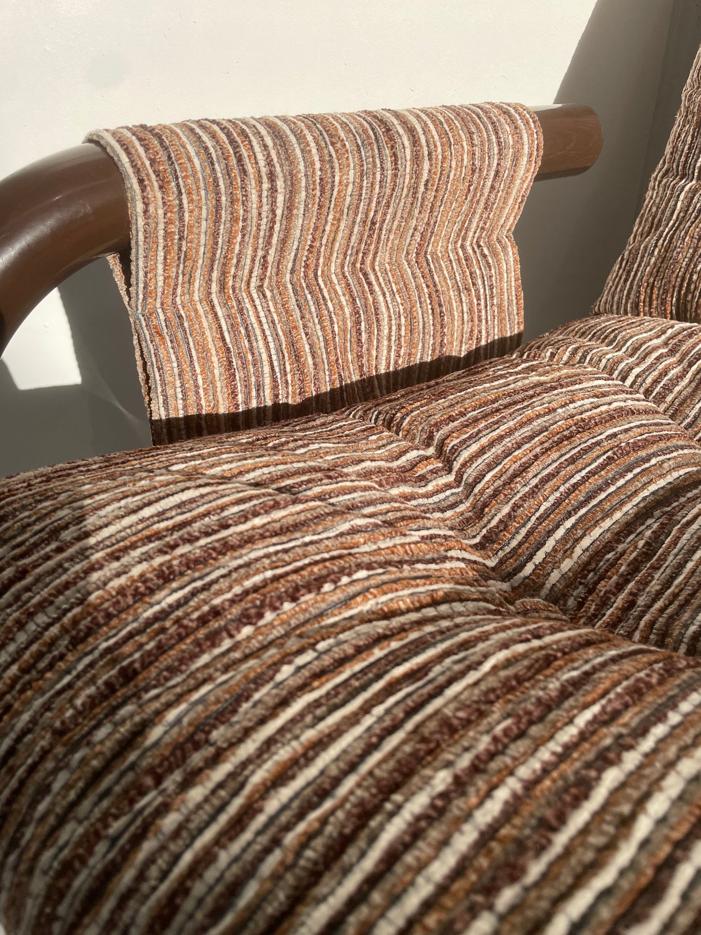 Brown Tubular Armchair - Two Available