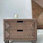 Pencil Reed Wicker Bedside Tables