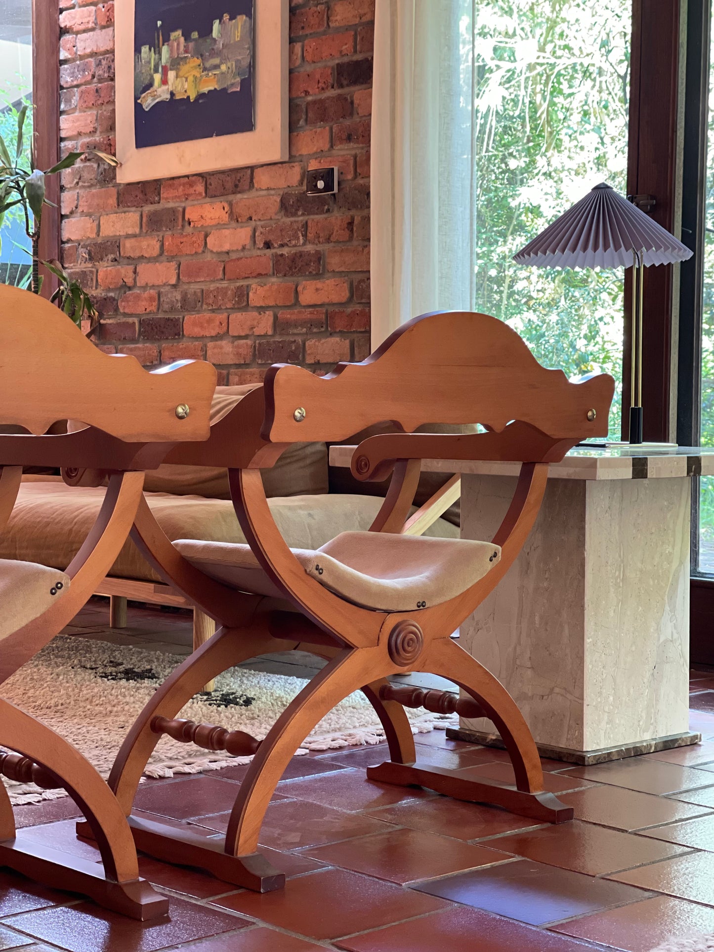 Italian Savonarola Chair - Two Available
