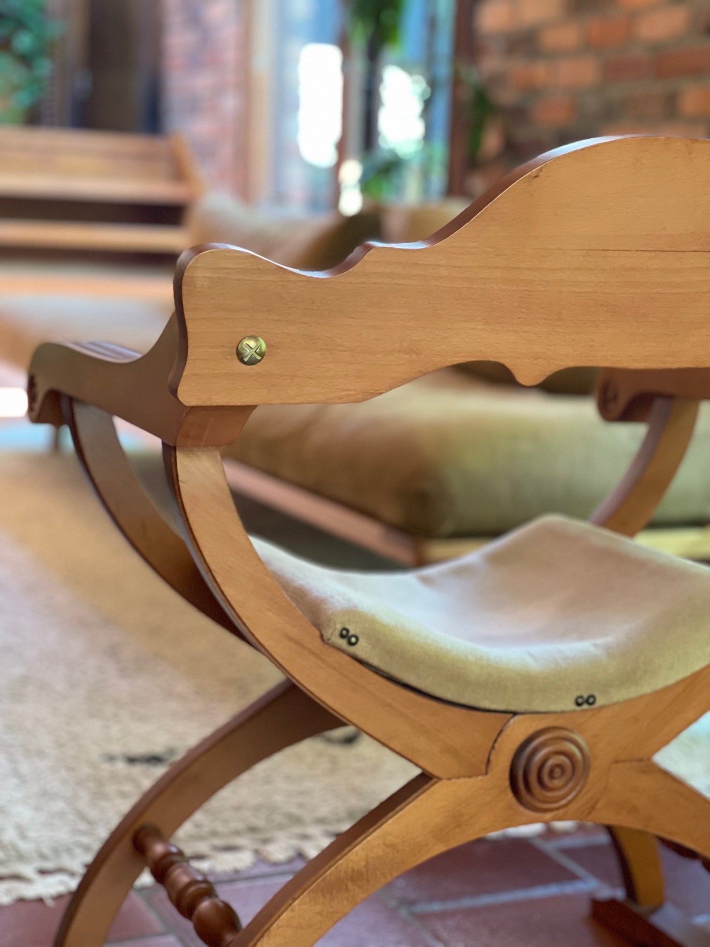 Italian Savonarola Chair - Two Available