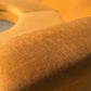 Curved Caramel Velvet Sofa