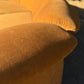 Curved Caramel Velvet Sofa