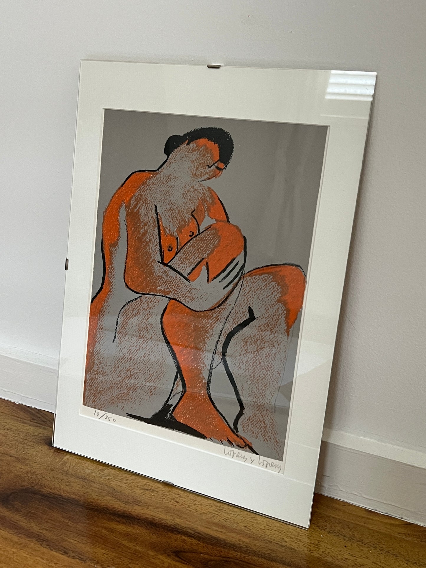 Set of 3 Signed & Framed Original Lithographs by Maria Lopez, Spain