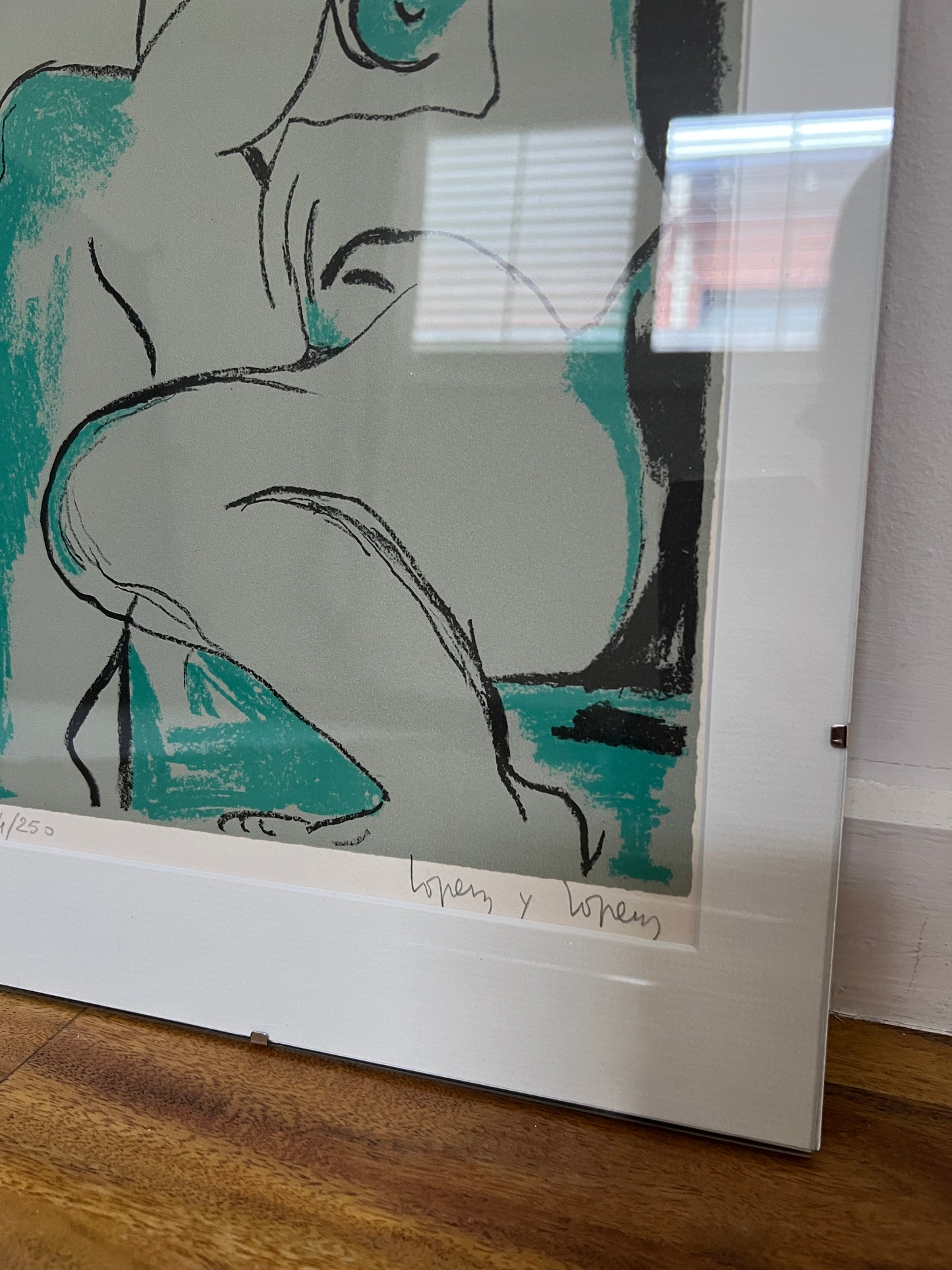 Set of 3 Signed & Framed Original Lithographs by Maria Lopez, Spain